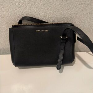Marc Jacobs Black Leather Crossbody Bag